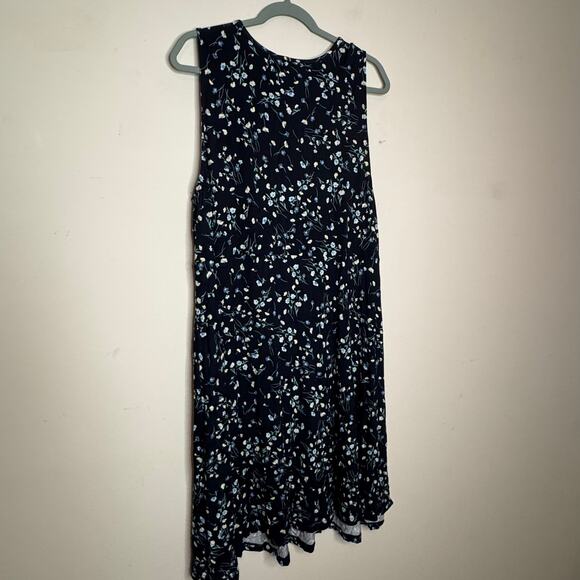 41 Hawthorn Elisse Knit Surplice Dress Women’s Large Navy Sleeveless NWT - Picture 4 of 7